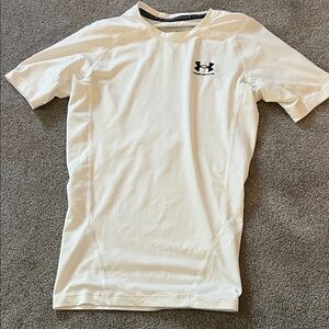 Under Armour Men's White Short Sleeve Tee